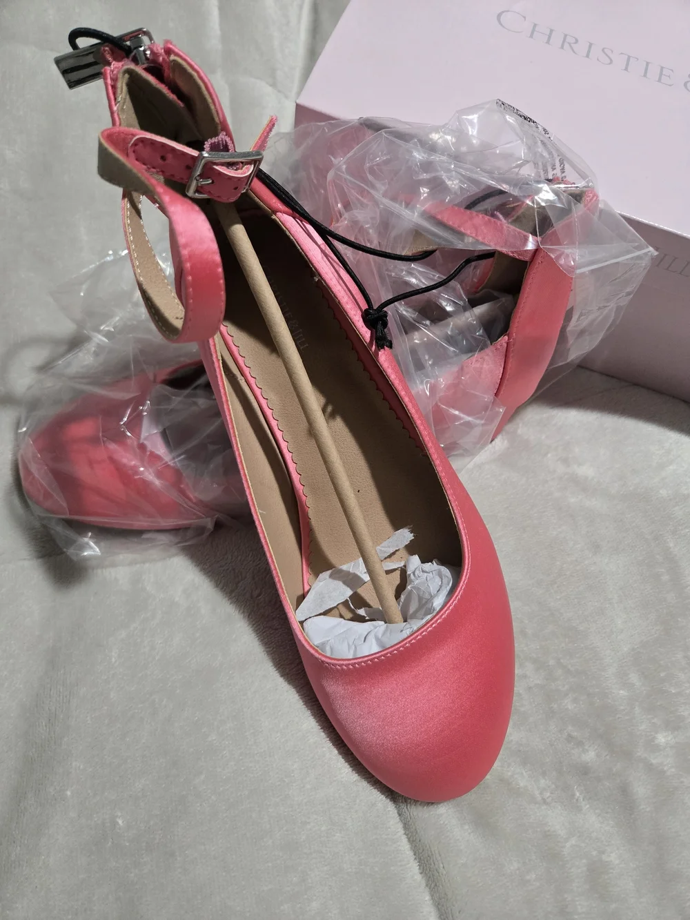 jcpenney Coral Pink Ankle-Strap Dress Heels